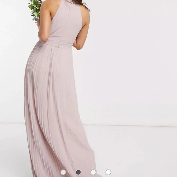 TFNC Pleated Maxi Dress in Pink - Picture 2 of 4